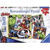 Puzzle Avengers 3x49 pcs RAV-08040 Ravensburger 1