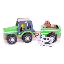 Tractor with trailer and animals NCT11941 New Classic Toys 1