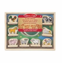 My First Wooden Stamp Set - Farm Animals MD12390 Melissa & Doug 1