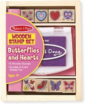 Butterfly and hearts stamp set M&D12415-3934 Melissa & Doug 1
