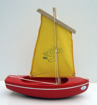 Red Boat with yellow sail TI203CRVJ Tirot 1
