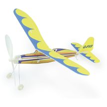 Rubber band powered Aircraft model yellow V3211Y Vilac 1