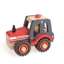 Red wooden tractor EG511040 Egmont Toys 1