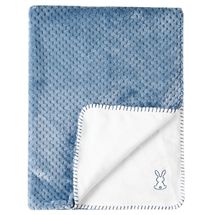Baby Blanket Lapidou white and blue NA-877732 Nattou 1