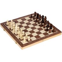 Magnetic chess and checkers game GK56314 Goki 1