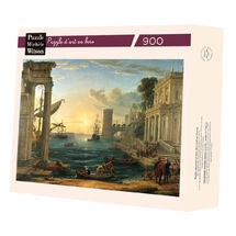 Embarkation of the Queen by Gellée A1116-900 Puzzle Michele Wilson 1