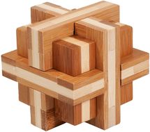 Bamboo puzzle "double cross" RG-17457 Fridolin 1