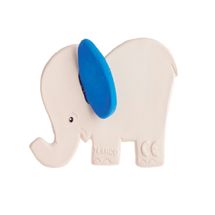 Rubber teething ring - Elephant blue LA01237bleu Lanco Toys 1