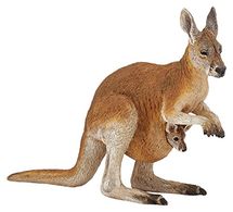 Kangaroo figurine and her baby PA50188 Papo 1