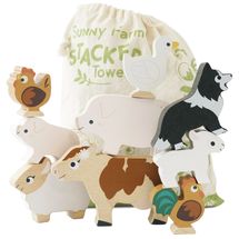 Farmyard Stacking Animals and Bag TV-PL141 Le Toy Van 1
