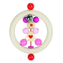Pink mouse ring rattle HE762900-5133 Heimess 1