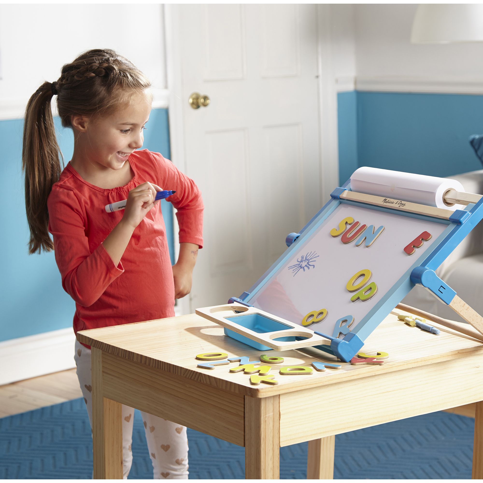 Double-Sided Tabletop Easel Melissa and Doug 12790 Chalkboard