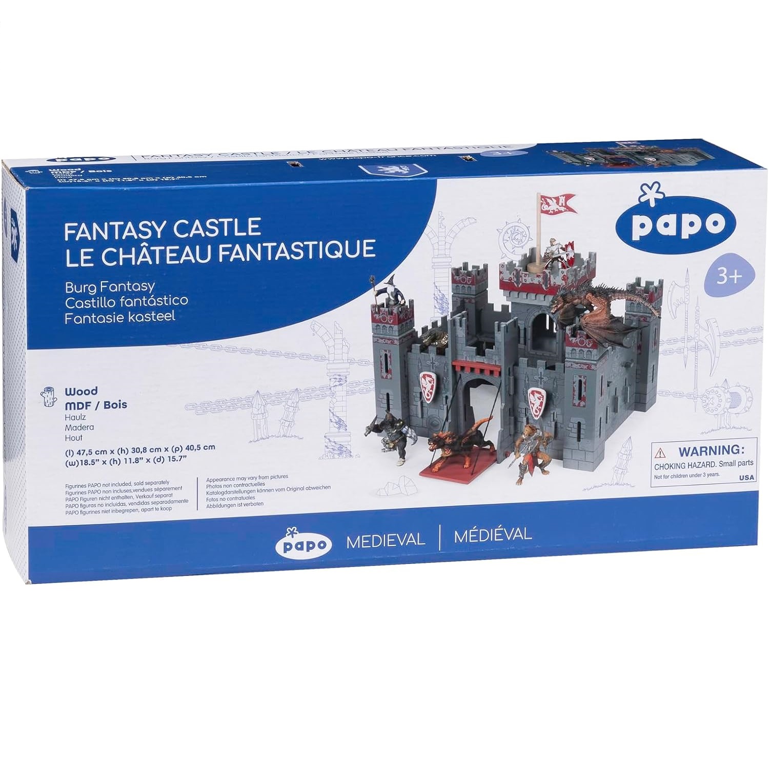 Papo/Le Toy Van Tv 350 Carro Prigione Play Set medioevali