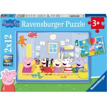 Puzzle The Adventures of Peppa Pig 2x12 pcs RAV-05574 Ravensburger 1