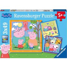 Puzzle Peppa Pig 3x49 pcs RAV-05579 Ravensburger 1