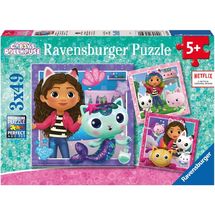 Puzzle Gabby's dollhouse 3x49 pcs RAV-05659 Ravensburger 1