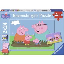 Puzzle The Peppa Pig family 2x24pcs RAV-09082 Ravensburger 1