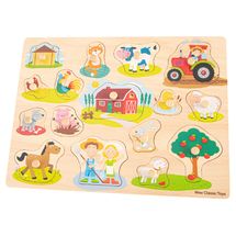 Peg puzzle farm NCT10440 New Classic Toys 1