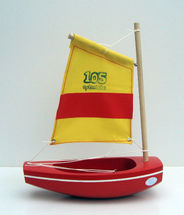 Red Boat with yellow sail TI105CRVJ Tirot 1