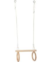 Wooden Trapeze with Gymnastic Rings LE11909 Small foot company 1