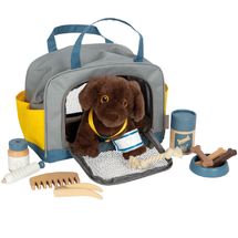 Dog with carry bag and care set LE12600 Small foot company 1