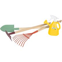 Gardening tools with watering can Tiny Garden LE12663 Small Foot company 1