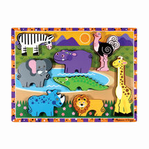 Safari Chunky Puzzle MD13722 Melissa & Doug 1