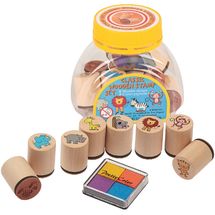 Stamps wild animals with pigment stamp pad GO15499 Goki 1