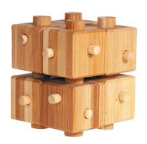 Bamboo puzzle "Cube with stick" RG-17173 Fridolin 1