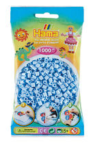 Bag of 1000 plastic beads Midi ice blue HAMA-207-97 Hama 1