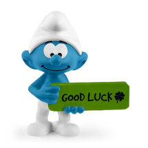 Smurf with Good Luck sign SC-20829 Schleich 1