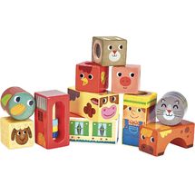 Farm Muscial Blocks V2102 Vilac 1