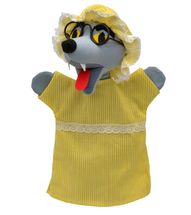 Wolf Hand Puppet in dress 2 in 1 MU22397D Moravská ústredna Brno 1