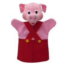 Pig red Hand Puppet MU-22653B Moravská ústredna Brno 1