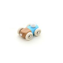 Blue solid wood mini car V2317B Vilac 1