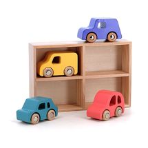 City 4-piece wooden car set V2370 Vilac 1
