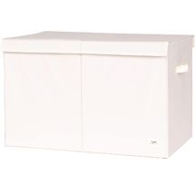 Cream recycled fabric toy chest EFK-107-001-020 3 Sprouts 1
