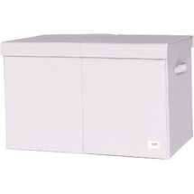 Light gray recycled fabric toy chest EFK-107-001-022 3 Sprouts 1