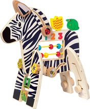 Safari Zebra activity toy MT316310 Manhattan Toy 1