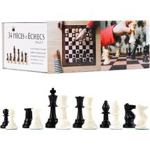 Plastic Chess Pieces size 5 King 95 mm WJ-ECH21034 Wilson Jeux 1