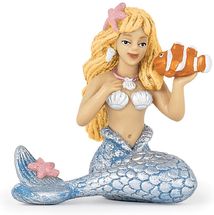 silver mermaid figure PA39107 Papo 1