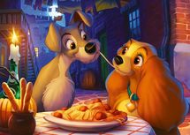Puzzle Lady and the Tramp 1000 pieces RAV12000003 Ravensburger 1