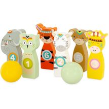 Animals Bowling Set 10 cm UL4109 Ulysse 1