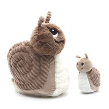 Snail plush toy mother and her brown baby DE75302 Les Déglingos 1