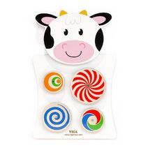 Cow Wall Toy - Turning Patterns VG50677 Viga Toys 1