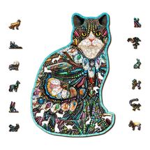 Wooden puzzle The Jeweled Cat 250 pcs WC-WB-0153-L Wooden City 1