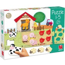 Puzzle numbers 1 to 5 GO53438 Goula 1