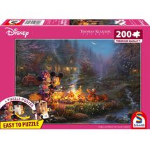 Puzzle Mickey and Minnie Campfire 200 pcs S-56558 Schmidt Spiele 1
