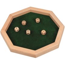 Wooden Dice Plate GO56954 Goki 1