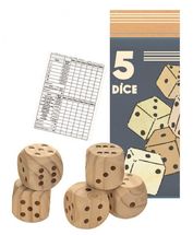 5 giant wooden dice EG571011 Egmont Toys 1